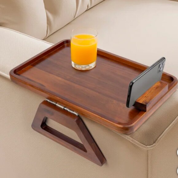 Smart Design Acacia Armrest Tray NIB - Picture 1 of 7